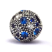 Подходит для бусины Pandora Браслеты космические звёзды, клипсы подвески с разноцветными CZ стерлингового серебра 925 пробы-ювелирные изделия