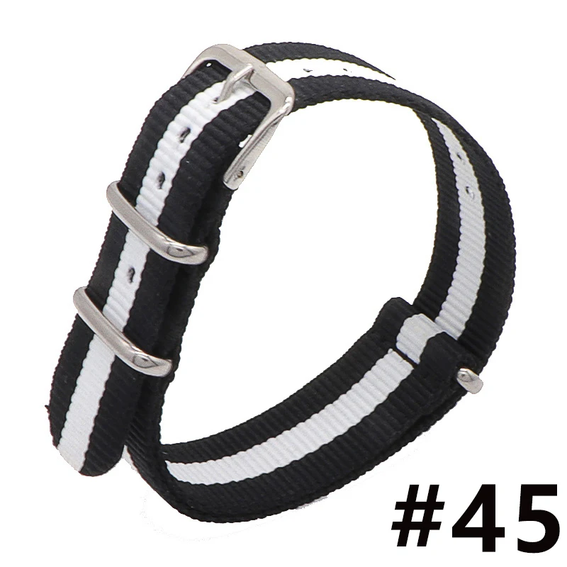 High Quality Nylon Watchband Silver Buckle for Daniel Wellington 20mm Replace Bracelet Strap Watch Band for dw watch
