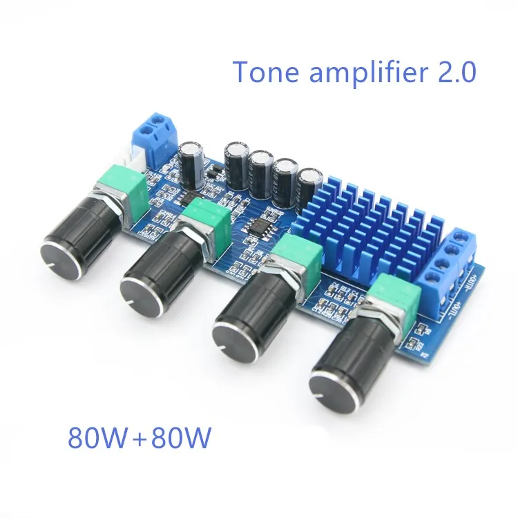 

Digital amplifier board TPA3116D2 Audio magnifying plate High-power Tone board OP 12-24V DIY