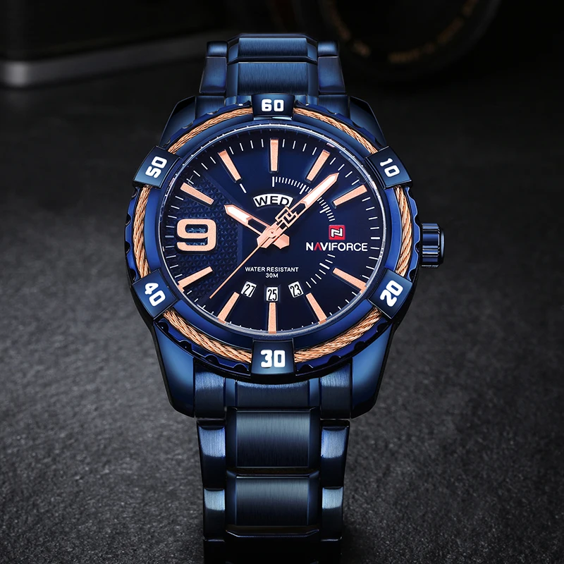 Часы NAVIFORCE мужские спортивные водонепроницаемые кварцевые|masculino|masculinos relogiosmasculino