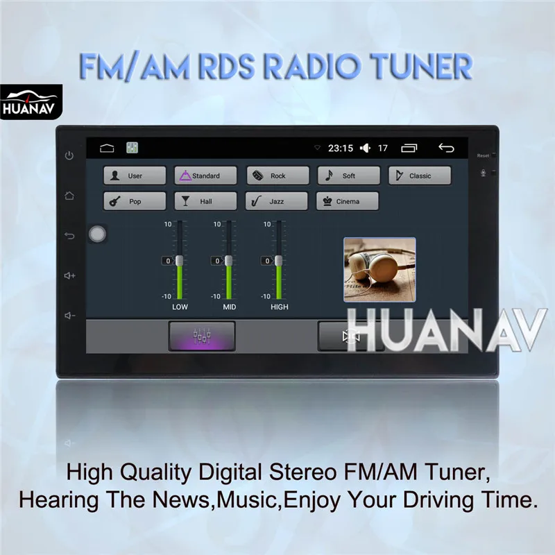 Excellent Universal Car radio Player GPS navigation for most car 2 din 178*100MM Android 6.0 1GB+16GB 7 INCH Multimedia AUTO Stereo 4