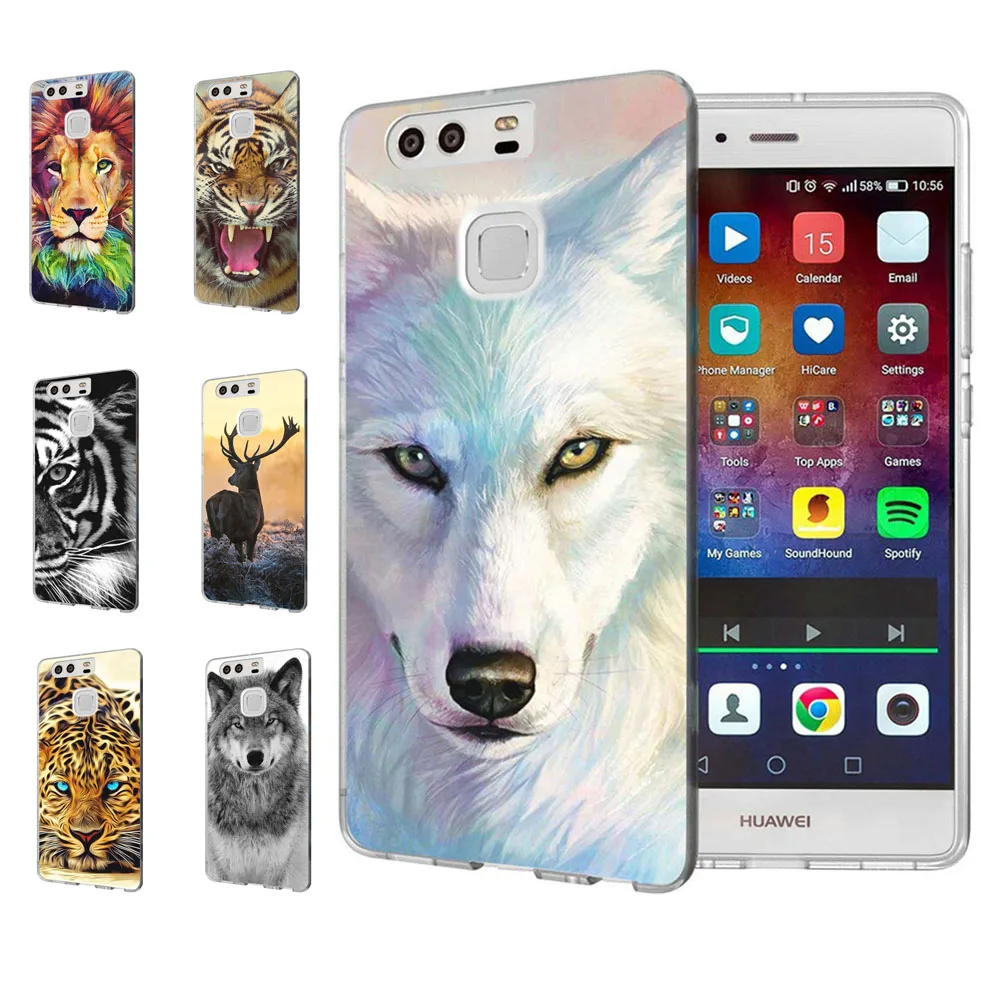 For Huawei P9lite/P8 Lite 2016 2017 Y5 II 2 Y5ii / Y6 Compact Honor 5A LYO-L21 Soft TPU Silicone Pattern Clear Case B045 |