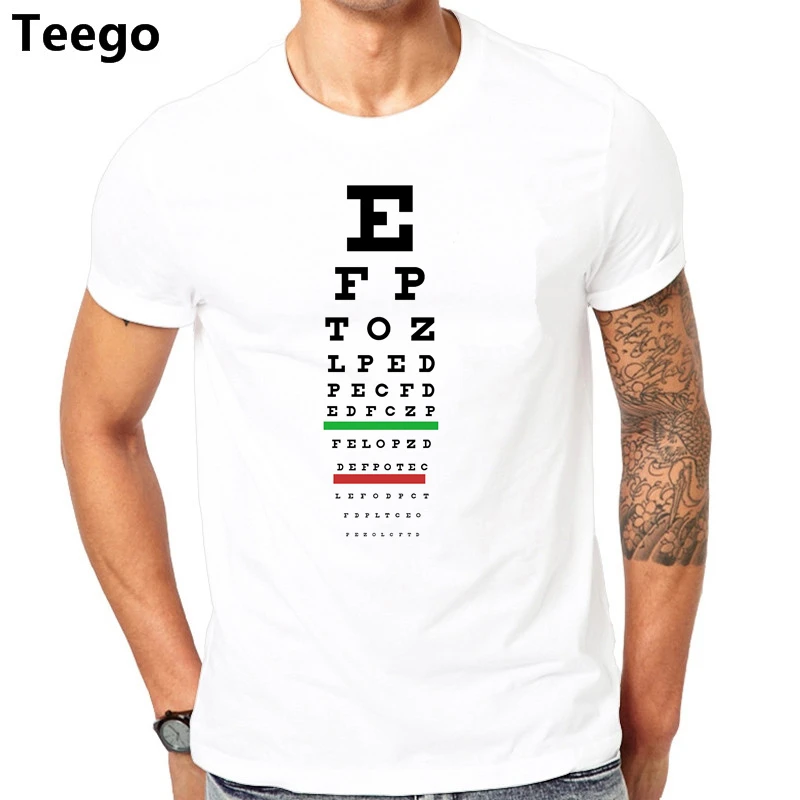 

Tee Shirt Design 2017 Eye Vision Chart Funny Optometrist Optometry Glasses Mens T Shirt Hop Tt shirt For Men 100% Cotton Uniform