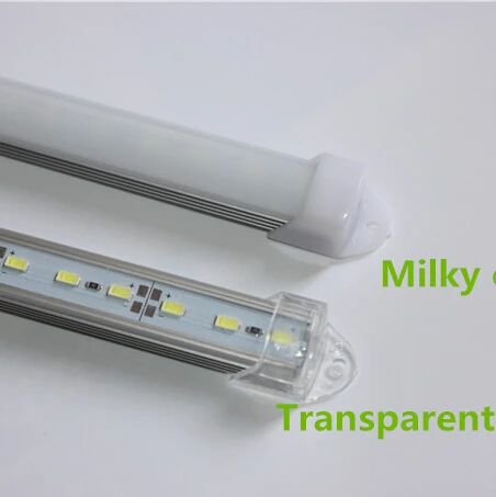 

50cm Factory Wholesale DC 12V SMD leds 5730 5630 LED Hard Rigid Strip Bar Light Aluminium shell cover milky clear Bulbs