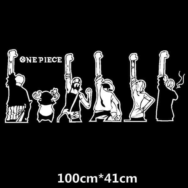 Car Sticker ONE PIECE The straw hat pirates Cartoon Creative Decals