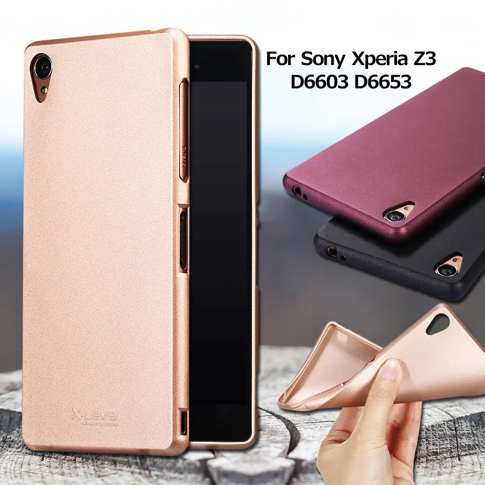 X-LEVEL for Sony Xperia Z3 D6603 D6643 D6653 D6616 Case Guardian Series Metallic Matte TPU Skin Phone Cases for Sony Xperia Z 3