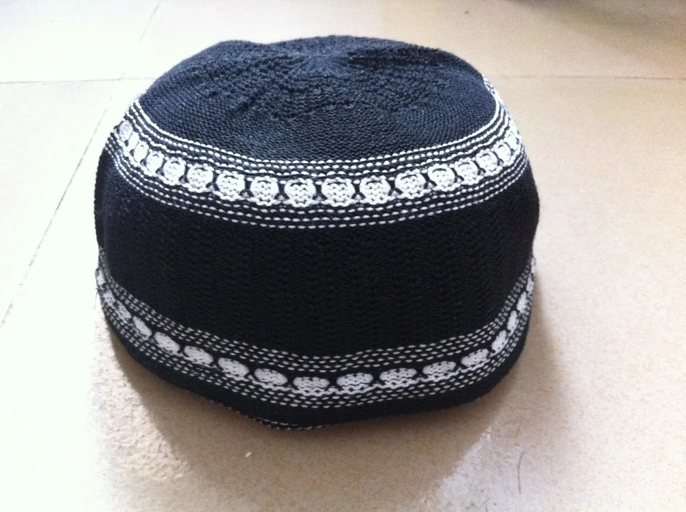 3 Of Islamic Kufi Prayer Cap Mens Muslim Hat Free Shipping