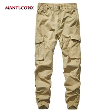 MANTLCONX 2019 Spring Pants Male Jogger Casual Men's Cargo Pants Cotton Trousers Multi Pocket Military Style Pants Plus Size 38