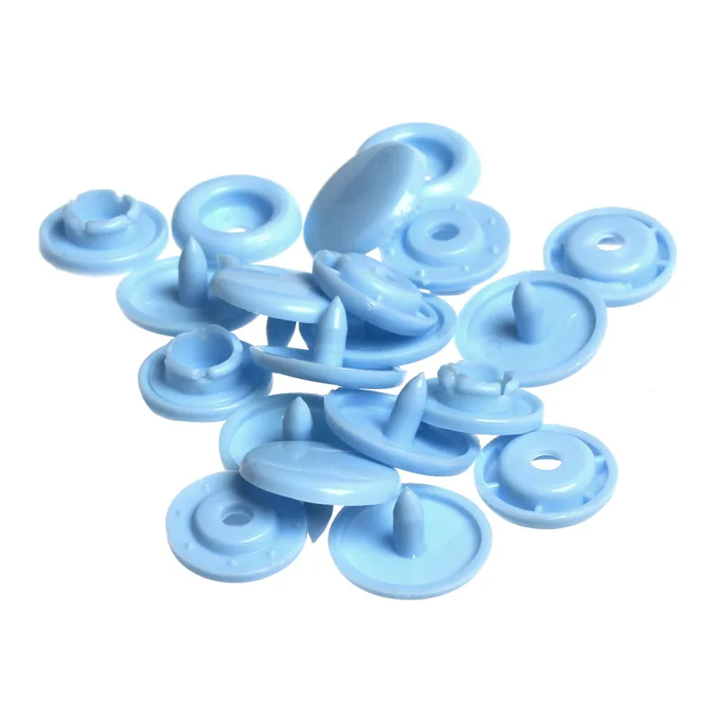 

50PCS Snaps Fasteners Press Studs Dummy Clips 12MM Mixed Colour Resin Plastic