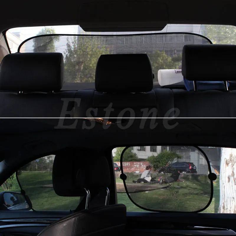 Высокое качество 5 шт. экран сетка Солнцезащитная шторка Крышка для автомобиля боковое заднее стекло УФ Защита jun9