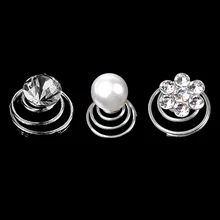 12 шт. Парикмахерская оплетка кристалл горный хрусталь белые цветы жемчуг свадебная прическа шпильки Заколки шпилька аксессуары для волос