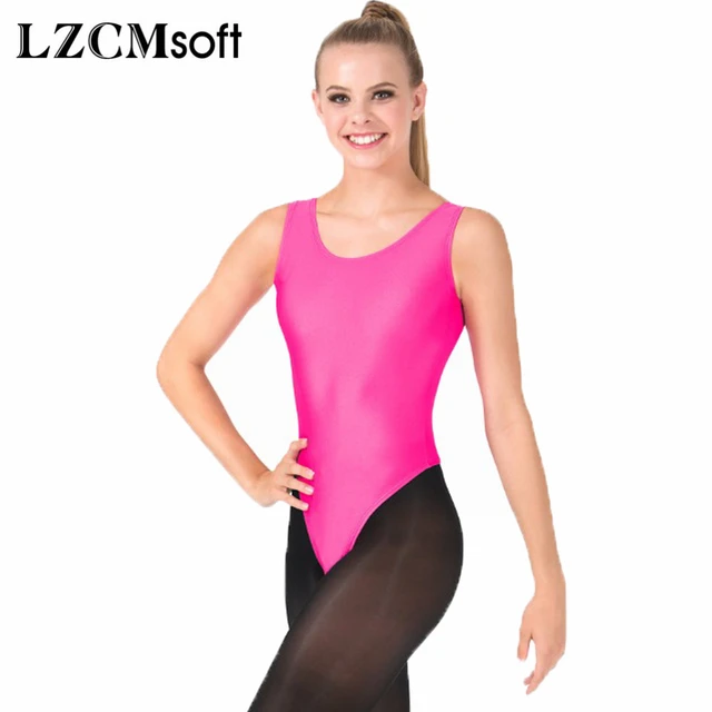 Lzcmsoft Women's Sexy Tank Gymnastics Leotard Spandex Nylon Sleeveless Ballet  Dance Leotards Bodysuit Stage Performance Tops - Ballet - AliExpress