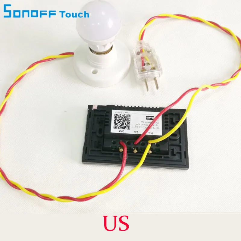 Sonoff модули домашней автоматизации sonoff led touch белое Хрустальное стекло настенный