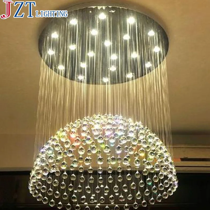 

M Modern Minimalist Semi Sphere LED Crystal Light Dia 40/50/60/70/100cm For The Bedroom Living Room Hotel Creative Restaurant