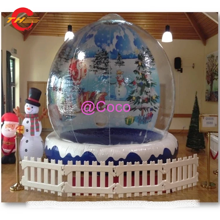 Free Air Ship To Door 10ft Diameter Inflatable Custom Photo Snow