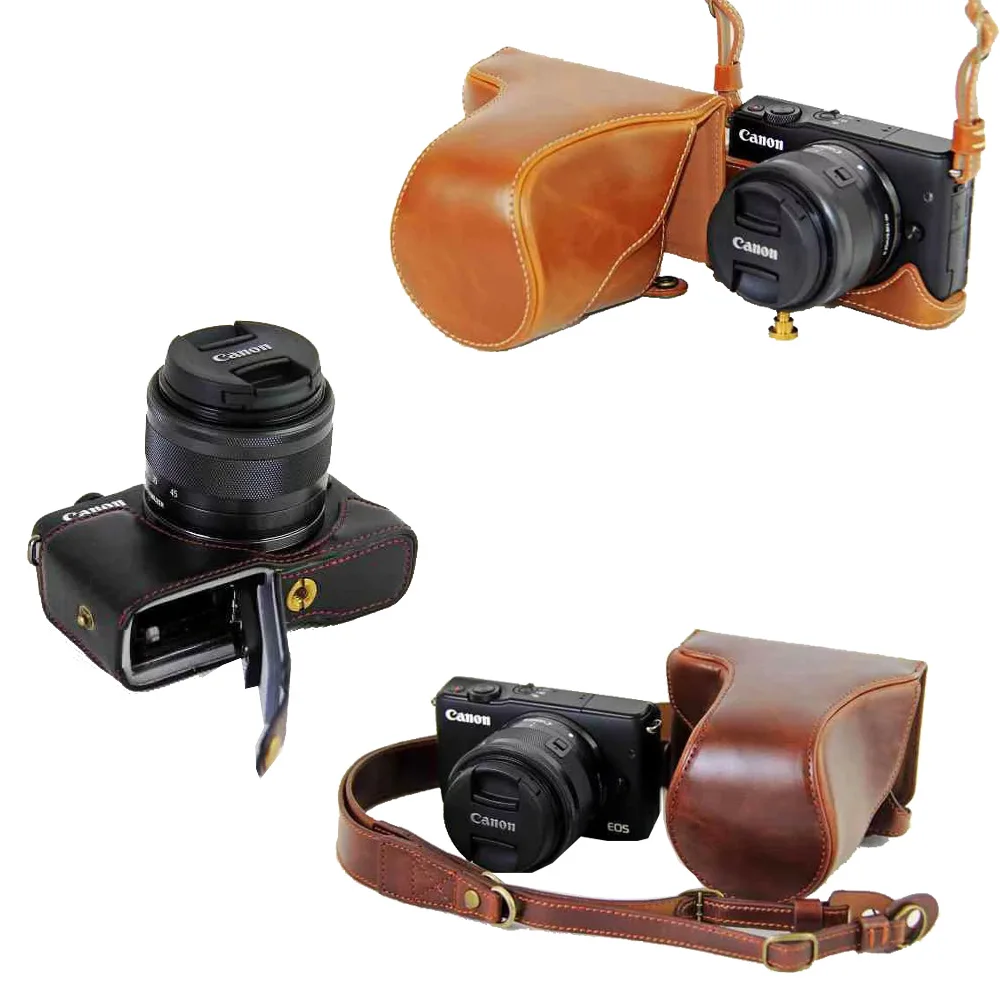 Чехол для камеры Canon EOS M3 EOSM3 5 цветов из ПУ кожи|camera bag|designer camera bagbag for canon |