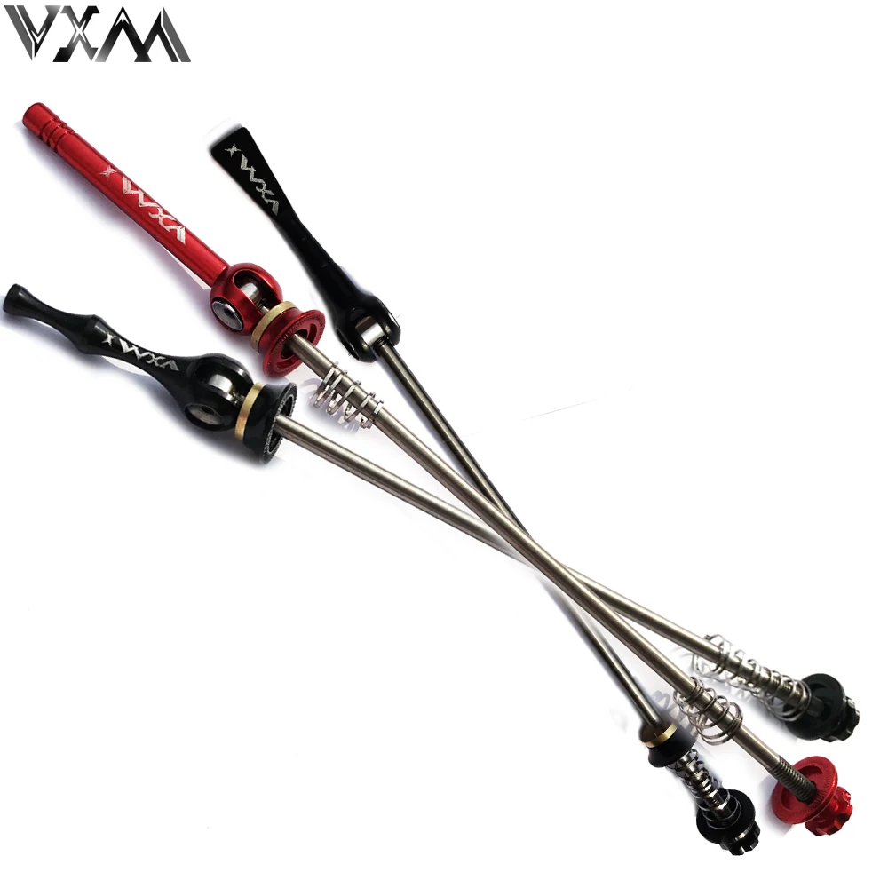 VXM Bicycle Skewers Titanium Ti Bike 100/130/135mm MTB Road Cycling Quick Release Ultralight Copper Ring Parts | - Цена: 