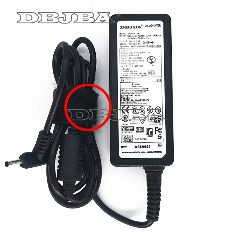 19V 2.1A адаптер переменного тока для samsung CPA09-002A AD-4019 AD-4019P AD-4019W зарядное устройство