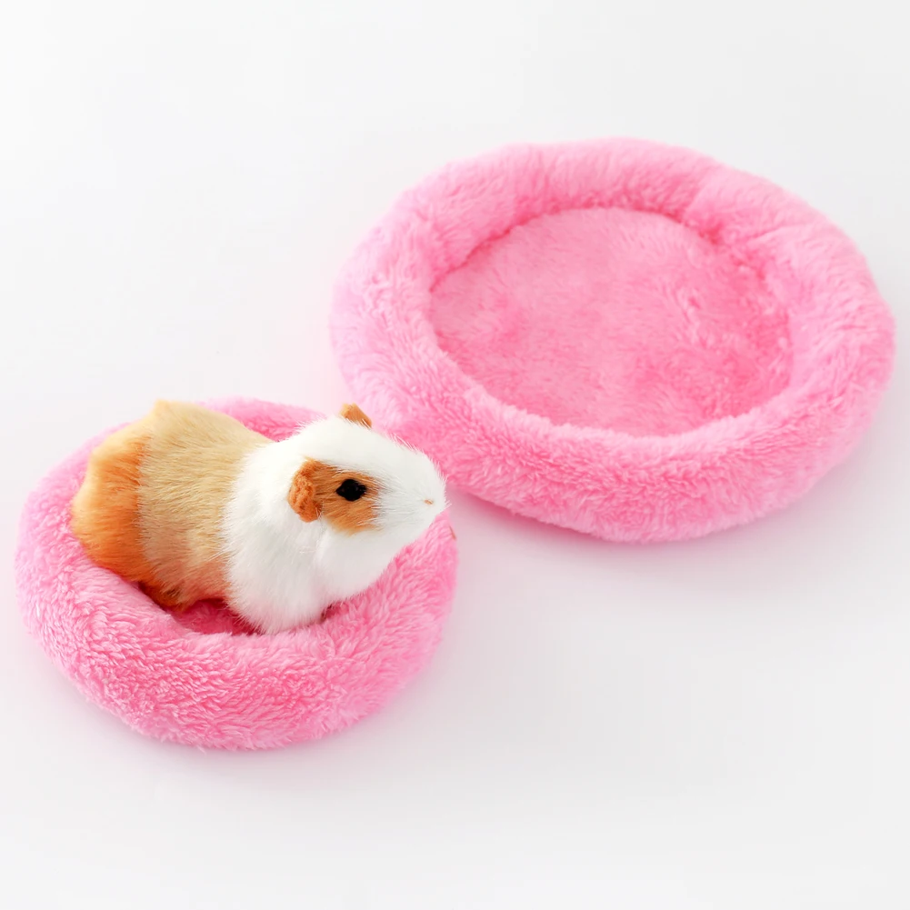 

Soft Wool Guinea Pig Hamster Bed Winter Small Animal Cage Mat Hamster Rabbit Sleeping Bed Cute Pet Warm House Hot Sale