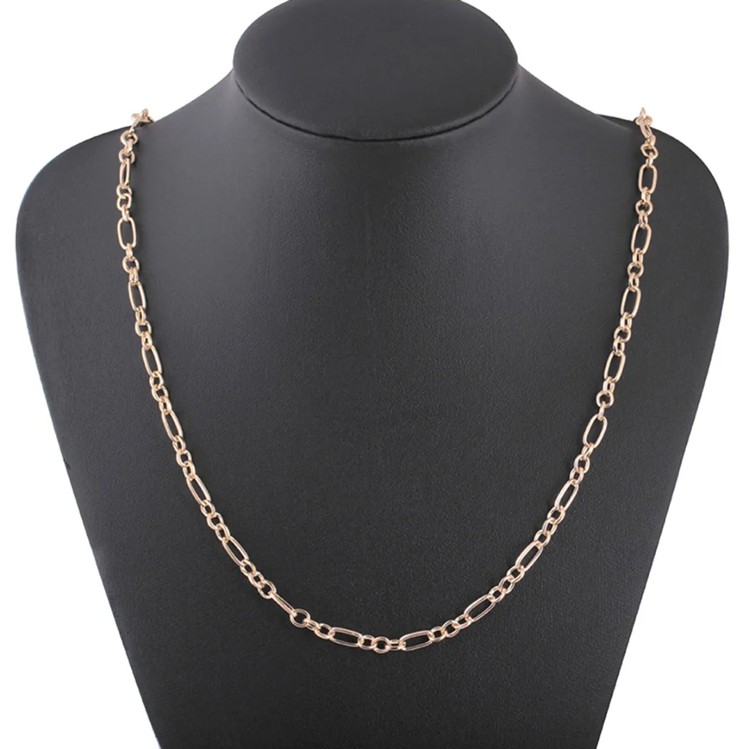 Men's Hiphop Chain Fashion DIY Jewelry Accessories Chic 60cm Long Silver/Gold Color  Box Chain Necklace Bijoux Femme