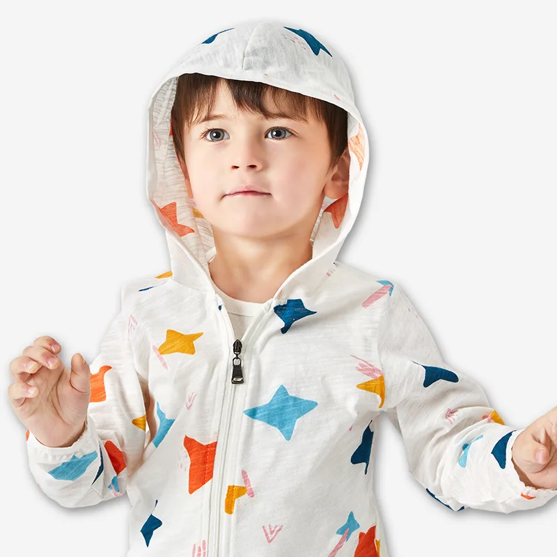 

2022 летняя детская Солнцезащитная одежда с рисунком динозавра, ультратонкая защита от сыпи, полная футболка, повседневные топы для малышей