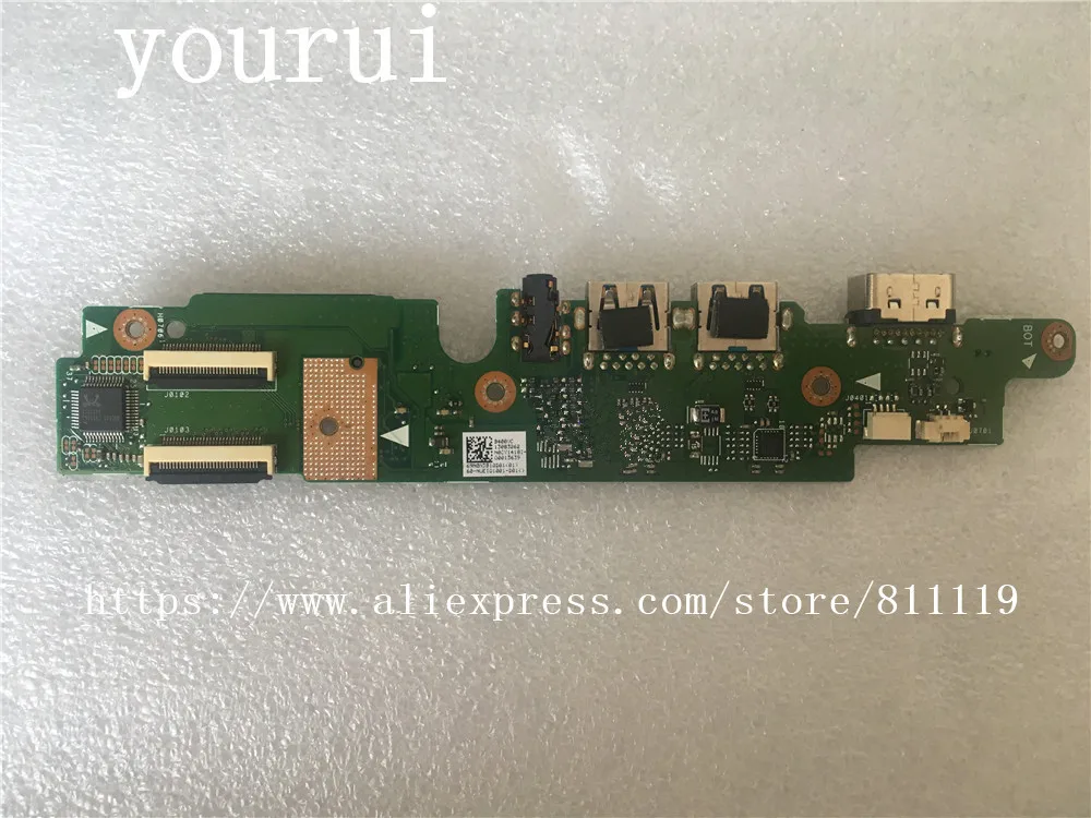 Yourui для ASUS B400A USB аудио разъем IO Плата REV 2 1 тест ОК 100% оригинал | Компьютеры и офис