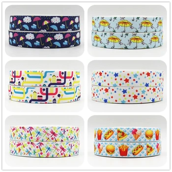 

Q&N ribbon 7/8inch 22mm cartoon dog printed grosgrain ribbon webbing 50yards/roll for hair tie free shipping