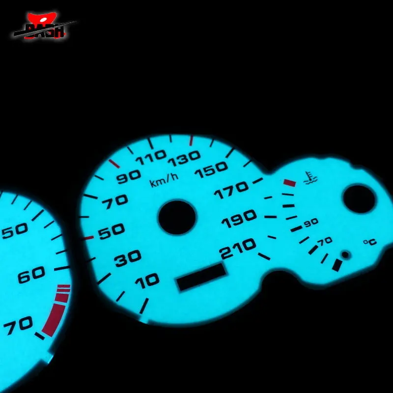 DASH EL Glow Gauge для Peugeot 206 2011 2001 ручная полностью светящаяся синяя зеленая 210 км 7000