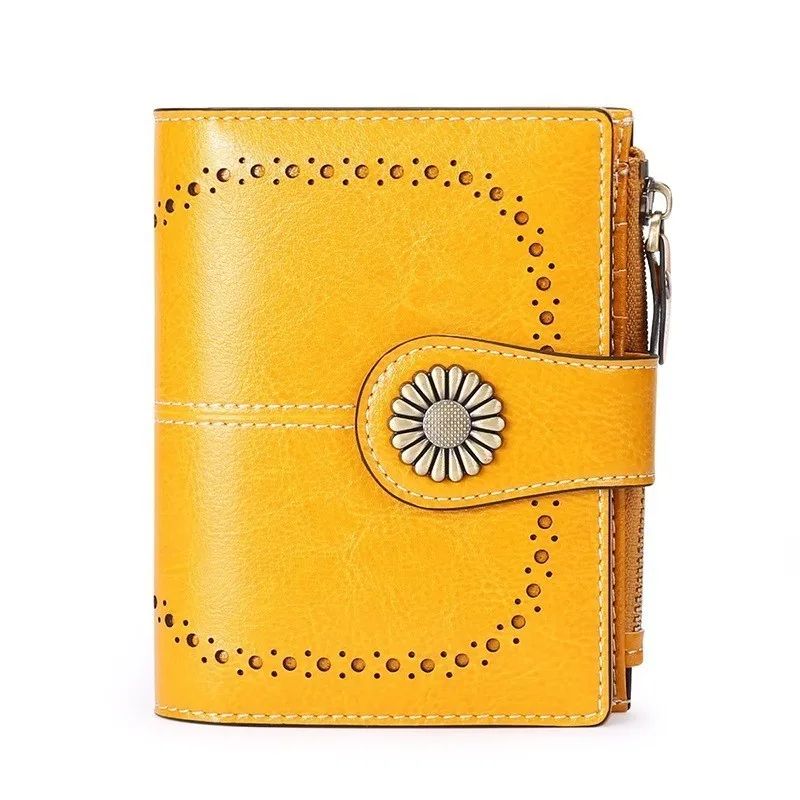 

Top Quality Women Short Wallets Genuine Leather Female Wallets Ladies Purse Hasp Women Purse Wallet Clutch Cartera Mujer