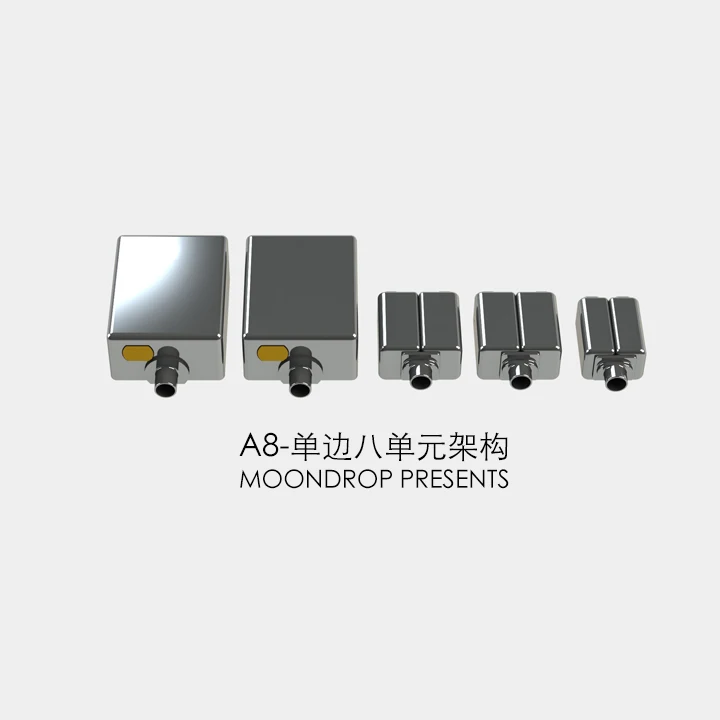 Наушники вкладыши Moondrop A8 8BA высококлассные Hi Fi наушники с 8 драйверами на