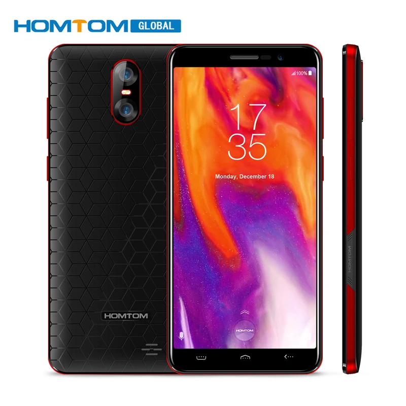 HOMTOM S12 mt6580 четыре ядра Android 6 0 смартфон 5 дюймов 18:9 Дисплей двойной задней камерами