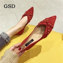 Новые летние женские туфли на плоской подошве; удобные водонепроницаемые Мокасины с острым носком; модные лоферы с металлическим украшением; женская повседневная обувь