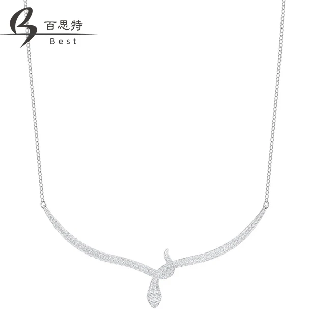 

BEST Original Copy High Quality 1:1 Exquisite White Snake Necklace With Logo Free Shipping