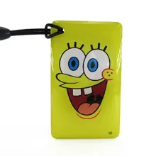 5 шт./лот с героями мультфильма «Губка Боб Квадратные Штаны EM4305 125 кГц RFID перезаписываемый ID Токен метка брелки для ключей пробельная карта