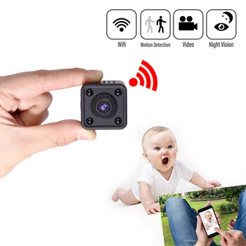 

Wifi IP Mini Camera Wireless 720P HD Infrared Micro IR Night Vision Body Camera Magnetic Motion Detection Mini Surveillance cam