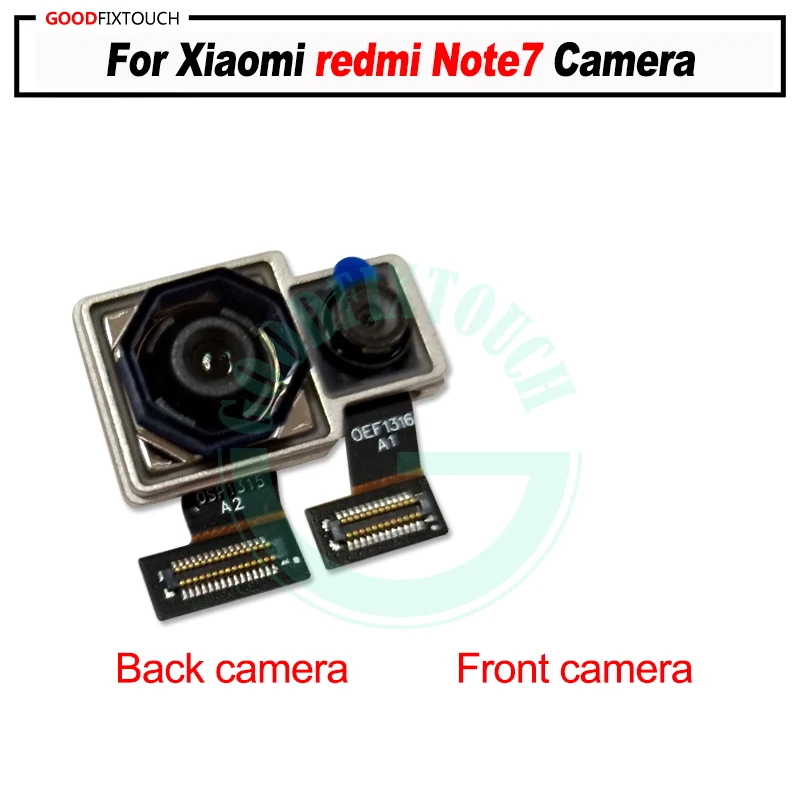 

orginal For Xiaomi redmi note 7 Rear back Camera Big Main Camera with front camera Module For redni note7 camera Replacement