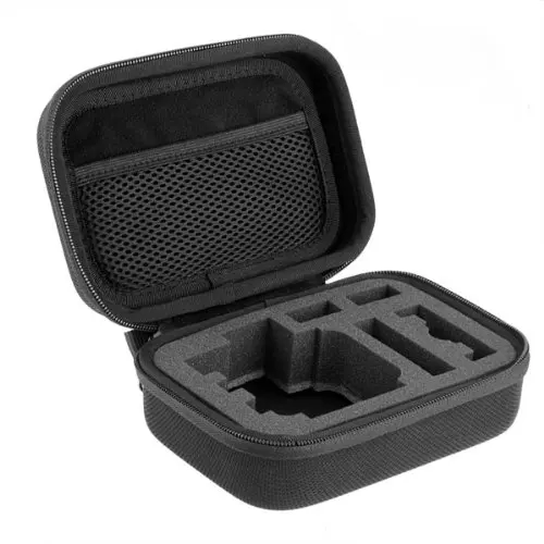 EDT Carrying Case Pouch font b Bag b font Case Zip Black for Digital Camera GoPro