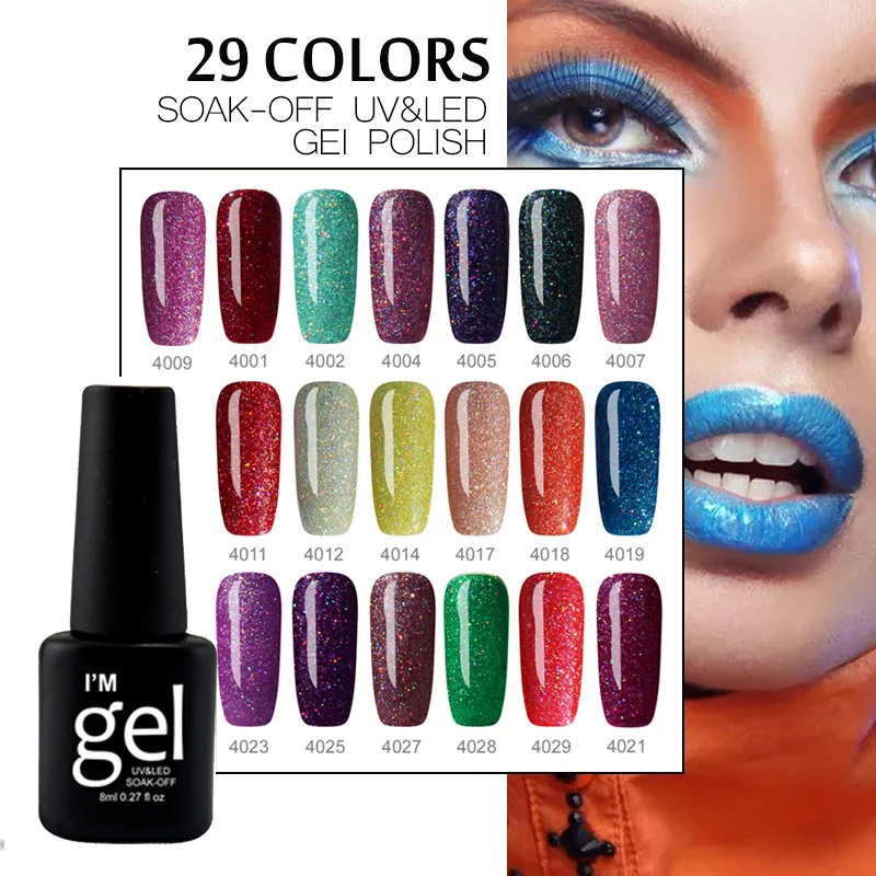 

Zation 3pcs Shiny Neon UV Lucky Gel Polish DIY Nail Art Set French Candy Color Gel Glitter Nail Lacquer Gellak Paint Varnish