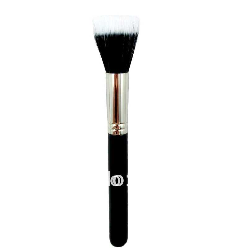 

H127 - Duo Fibre Makeup Cosmetic Dou Fiber Stippler Mineral Brush Blush Foundation Powder Beauty