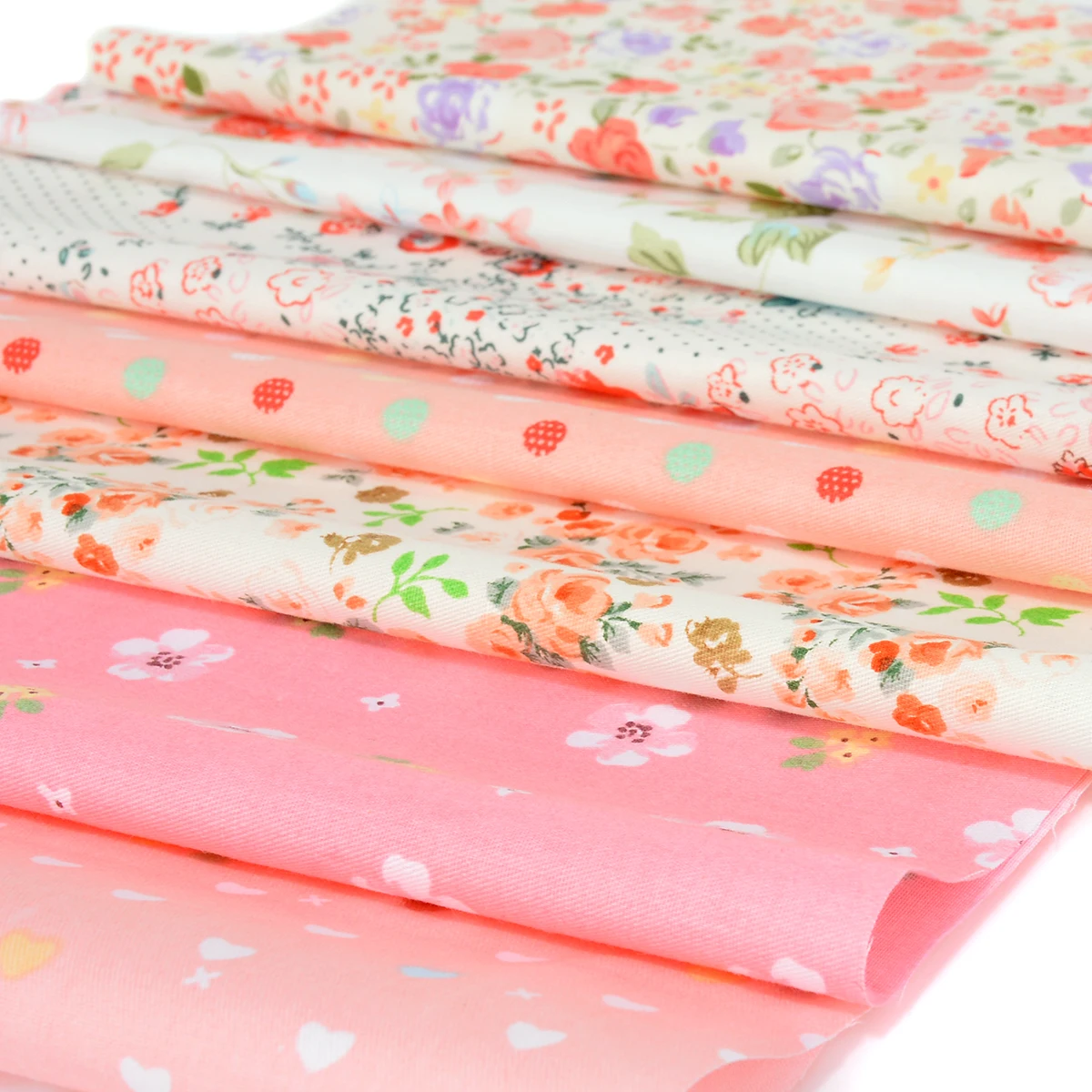 Buy 7pcs Orange Fabric Cloth Squares Pre Cut 100