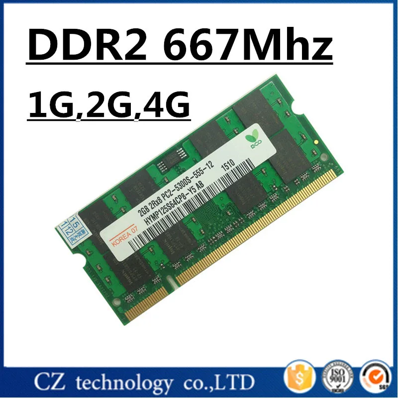 Aliexpress.com : Buy Brand 1gb 2gb 4gb ddr2 667Mhz pc2 5300 sodimm ...