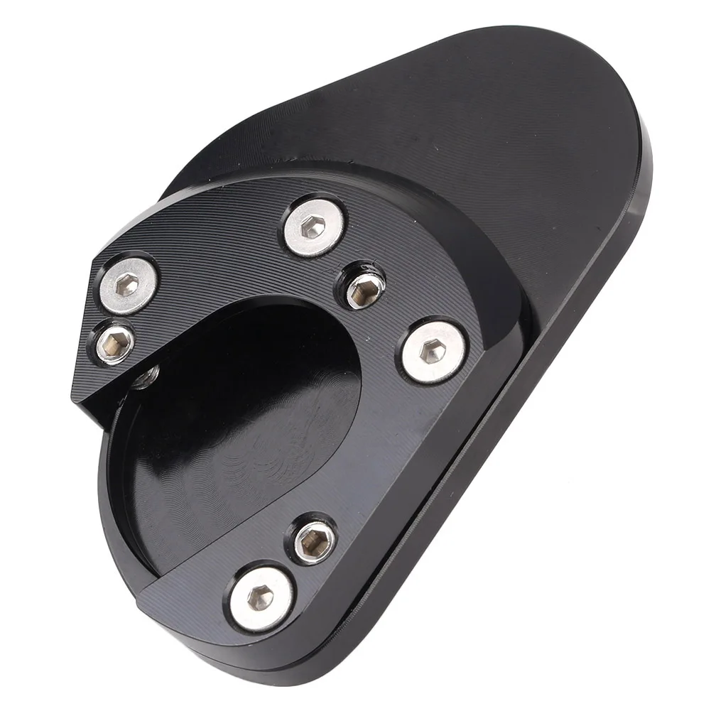   CNC Aluminum Alloy Moto Foot Side Stand Plate Stand Kickstand Pad For KTM DUKE 125 200 390 /RC125 RC200 RC390 690 Enduro/Supermoto/SM/SMC/SMR/ 950 990 Motorbike Parts Accessories