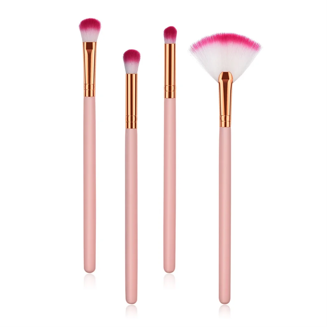 4 шт./10 шт. Fancy розовый лица набор кистей для макияжа пудра Eye shadow Blush смешивание