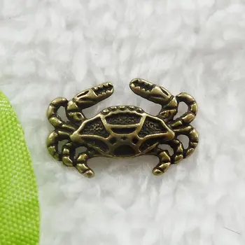 

400 pieces antique bronze crab connector 20x13mm #186