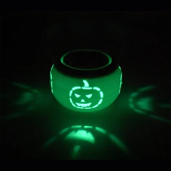 

Halloween Pattern Solar Garden Color Chang Light Pumpkin Ceramic Table Lights Outdoor Garden Pathway Yard Lawn Lamp LED Lamps