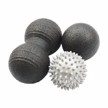 Myofascial релиз Массажный мяч набор Йога ролик Спайк назад рука сенсорная тренировка фитнес Мяч Тренажерный Зал Тело Спорт массажер