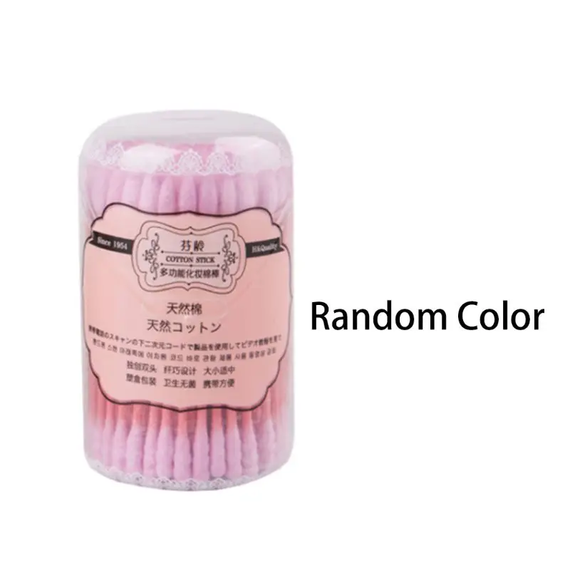 Ingenious 100 Pcs/box Cotton Swab Double Side Tip Multi Functional Cleaning Nose Ears Makeup Tool Baby Nursing Medical Hygiene Cotton Swab Luxuriant In Design Tools & Accessories