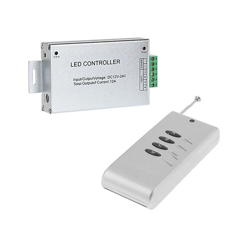 DC12V 24V 12A 4Key Беспроводной РФ ГАММА Пульт дистанционного управления для 5050 3528 RGB