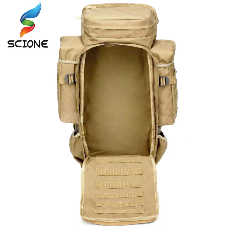  Hot 60L Outdoor Waterproof Military Backpack Pack Rucksack Tactical Bag For Hunting Shooting Campin