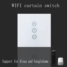 Tuya app EU wifi умный сенсорный переключатель для штор Голосовое управление от Alexa и Google phone управление для электрического шторного двигателя